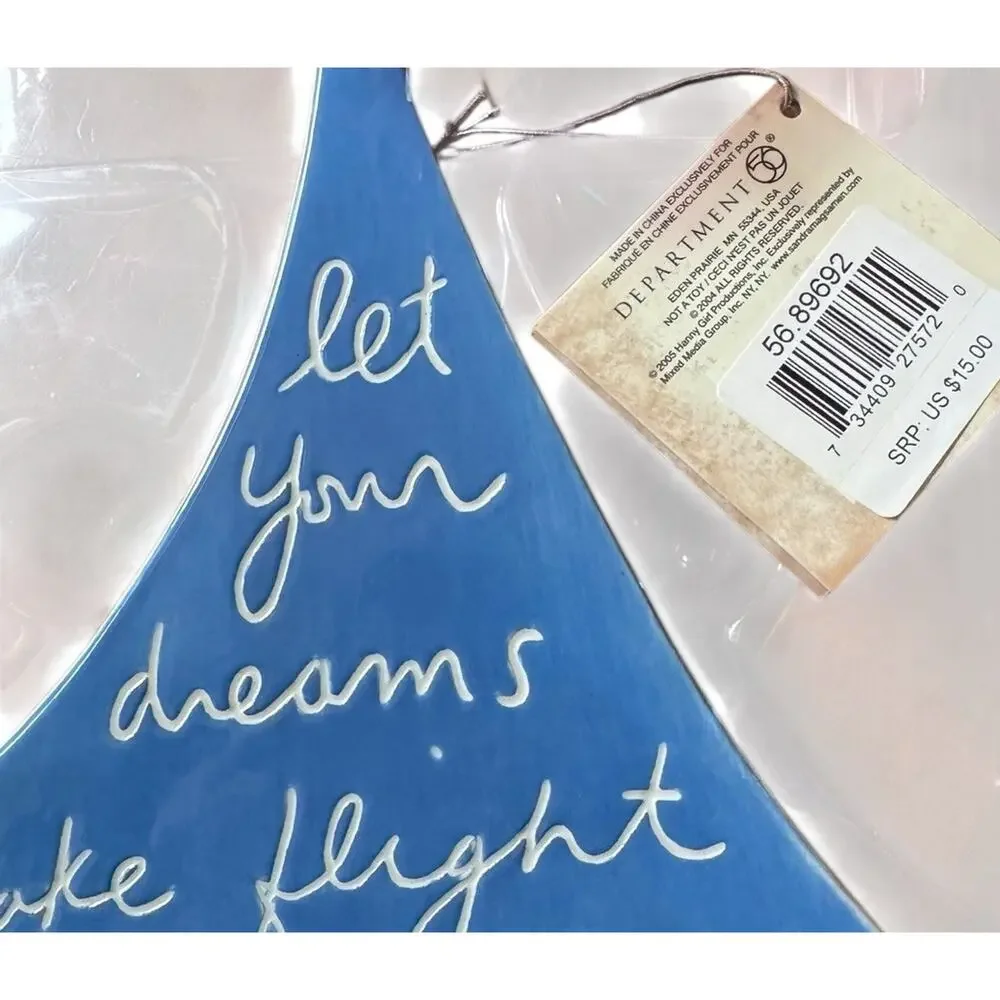 Department 56 Sandra Magsamen Let Your Dreams Take‎ Flight Ornament Wall Hanger